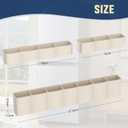 Straw Holder Large for Refrigerator 112025 Adjustable Two-Part Magnetic 3in1 Split Design Reusable Tumbler Straw Organizer Storage (Gream) (cream)