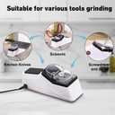 Besynersharp Pro, 2026 New Electric Knife Sharpener for All Kitchen Knives, Double Sided Knife Sharpener with Replacement Grinding Tools, Quick Sharpening & Polishing, Stable Non-Slip Base (1PCS)