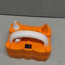 Electric Balloon Pump for Party Decorations  Portable Inflator, Auto Shutoff, Balloon Air Pump Dual Nozzle Rose Red 110V 600W  (Orange)