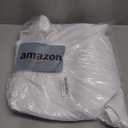 AmazerBath White Shower Curtain Fabric, Waffle Shower Curtains for Bathroom, Cloth Shower Curtain Heavy Duty, Thick Bathroom Shower Curtains Hotel Quality, Premium Polyester, 72x72 Inches