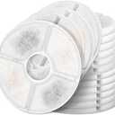 Cat Water Fountain Filters, Pack of 16 Replacement Filter Fit for 81oz/2.4LCat Pet Fountain, 3 Filtration System