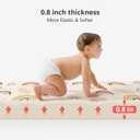 Piglog Extra Large Play Mat for Baby, 0.8 Inch Thick BPA Free, Reversible Foldable Baby Play Mat, 79" x71" Waterproof Foam Floor Baby Crawling Mat, Portable Playmat for Infants, Toddler, Kids, Rainbow