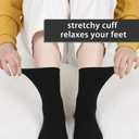FGZ Women Thin Cotton Socks Soft Cozy Socks Cute Ankle Crew Socks 5 Pairs (Black, M)