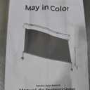 Outdoor Roller Shade with Aluminum Valance, (6'W X 6'H) 420GSM New Material Patio Shade with 95% UV Blockout, Outdoor Blinds with Crank Handle for Shading, Privacy Protection, Gray