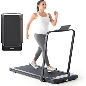Sweetcrispy Walking Pad Treadmill for Home Office, Compact Quite Under-Desk Treadmills with Adjustable Speed and Remote Control, Portable & Slim Design for Workouts Fitness