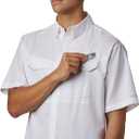 Columbia Sportswear Men's Low Drag Off Shore Short Sleeve Shirt (Big), White, 1X