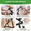 Pedal Exerciser Bike for Seniors, Arm Leg Hand and Knee Elderly Exercise Equipment, Sitting Home Exercise Machine for Total Body, Upper and Lower Limb Physical Therapy Trainer