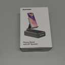 Cell Phone Stand with Wireless Bluetooth Speaker and Anti-Slip Base HD Surround Sound Perfect for Home and Outdoors with Bluetooth Speaker for Desk Compatible with iPhone/ ipad/ Samsung Galaxy