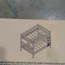 Max & Lily Full Over Full Bunk Bed with Ladder, Solid Wood Platform Bed Frame for Kids, 14" Safety Guardrails, Easy Assembly, No Box Spring Needed, Natural