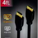 GE 8k HDMI 2.1 Cable, 4 ft
