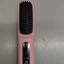 2025 New Upgraded Cordless Hair Straightener Brush 300 Million Negative Ionic Portable Hair Straightener Comb for Women with 4 Temps Fast Heating MCH Ceramic Coating Smooth Frizz - Free Hair