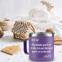 WECACYD 70th Birthday Gifts for Women - Funny 70 Year Old Birthday Gift Ideas - Unique Turning 70 Happy Birthday Gifts for Female Friends, Mom, Grandma, Her, Sister, Wife- 14oz Christmas Mug Purple