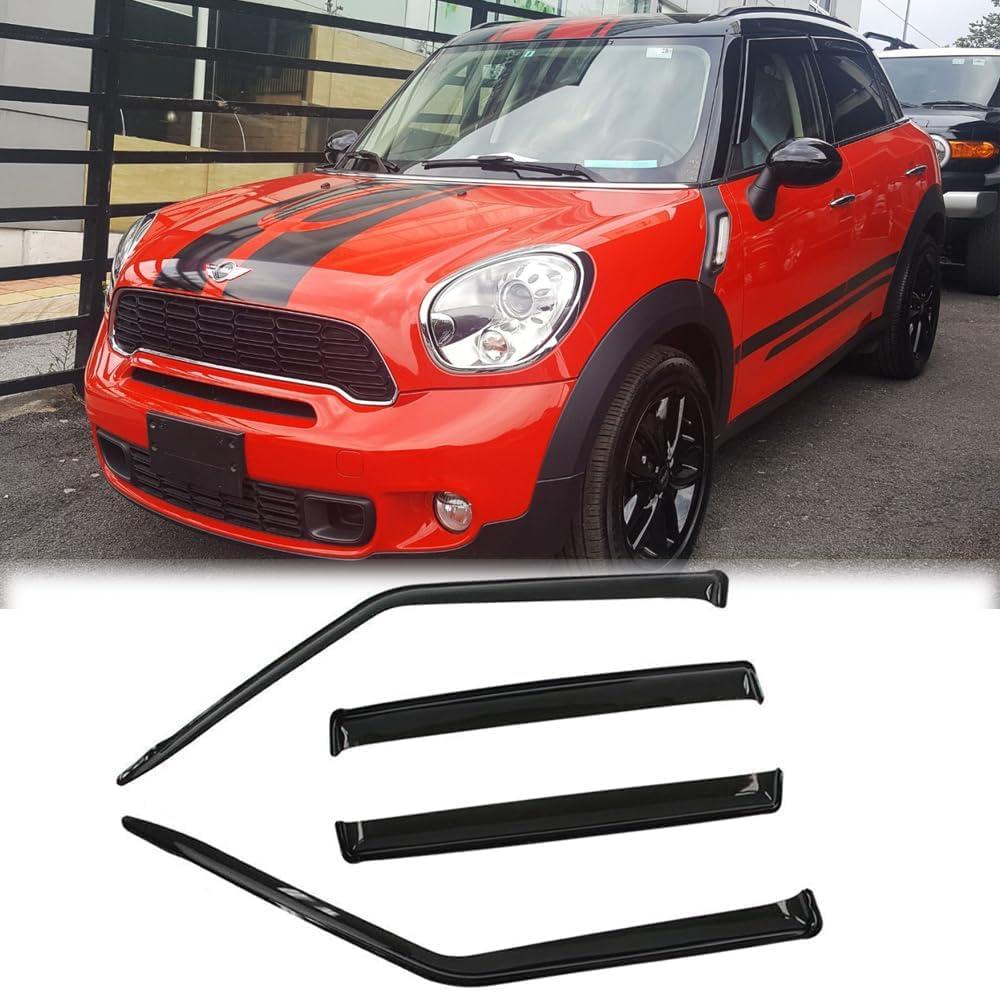 4PCS Side Window Wind Deflectors for Mini Countryman R60 2011-2015 J027