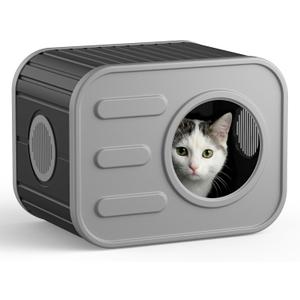 ONBRILL Outdoor Cat House Weatherproof with Dual Ventilation Windows