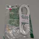 YOJOE 3-Outlets Indoor Outdoor Extension Cord with Lighted End, 3 Prong 13A Weatherproof Power Cord, 16 Gauge Heavy Duty 8 ft White Extension Cord Multiple Outlets, 16/3 SJTW UL Listed