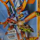 Hot Wheels Track Set with 1:64 Scale Toy Car, 4 Intersections for Crashing, Powered by a Motorized Booster, Criss-Cross Crash Track 
