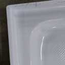 CKB 60 in L x 30" W Shower Base, Single Threshold, Right Drain with Slip Resistant Textured Surface, Marble White Fiberglass Shower pan