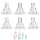 Silicone Nipple for Dr. Browns Natural Flow Level 2 Narrow Baby Bottle, Medium Flow, 3m+, 6 Count