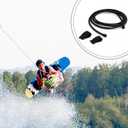 Arrowbash 2 Pcs Replacement Wakeboard Tower Rack Bungee Cords with Pull Tab Black Elastic Bungee Shock Rope Wakeboard Tower Rack Parts Fits Wakesurf, Surfboard, Ski, Kneeboard
