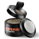 2 x IMPERIO Root Touch Up Hair Powder for Concealing Hair Loss instantly - Hairline Powder for Women & Men - Water resistant Root Cover Up for Thinning Hair in Premium Hairdressing Quality (Light Brown)