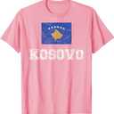 Kosovo Flag Vintage I Men Women Kids Kosova T-Shirt T-Shirt, Size XS