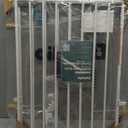 Babelio Baby Gate for Stairs, Kitchen & Doorways, 26-43" W 28" H No Bottom Bar| Easy Installation| One-Handed Operation| Auto-Close| Hardware Mount (Drill Needed) Safety Dog/Pet Gate Indoor (White)