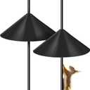 2 Pack Squirrel Baffle for Bird Feeder Pole, Outside Pole Mount Bird House Guard for Outdoor Shepherd’s Hook (19 inch)