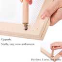 Cedilis Set of 2 Stackable Wood Pasta Herb Drying Rack, Food Dryer Stand with Net for Drying Seeds, Herb, Bud