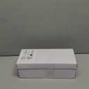 MakeMeChic Women's Open Toe Floral Kitten Heels Flower Summer Beach Sandals (10, White)