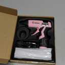 Cordless Hot Glue Gun, GoGonova 15s Fast Preheating 5Ah Built-in Battery Hot Melt Glue Gun, Smart Power-Off, Kit with 25 Pcs Premium Mini Glue Sticks and USB-C Charging Port (Pink)
