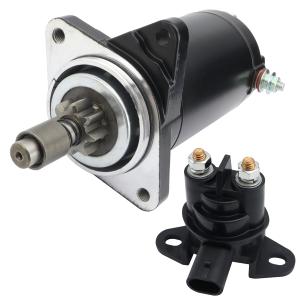 Starter & Relay Replacement for Sea-Doo PWC 99-05 787 Rotax (782cc) GSX RFI/GTX RFI/GTI RFI/GTI LE RFI/3D RFI, 278001497 278001936 278-001-497 278-001-936 18531 228000-6240 410-52230 46-4205