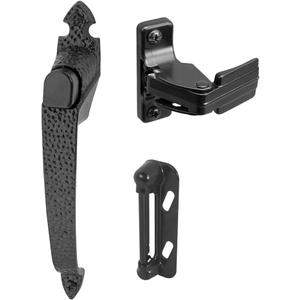 Prime-Line K 5079 Colonial Push Button Screen or Storm Door Latch, Black (Single Pack)