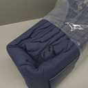 Bedsure Duvet Cover Queen Size with Fitted Sheet - 4 Pieces Prewashed Polyester Soft Bedding Set, Includes 1 Duvet Cover 90x90 Inches with Zipper Closure, 2 Pillow Shams, 1 Fitted Sheet, Navy Blue