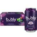 bubly Sparkling Water, Blackberry, Zero Sugar & Zero Calories, Seltzer Water, 12 Fl Oz Cans,(Pack of 8)
