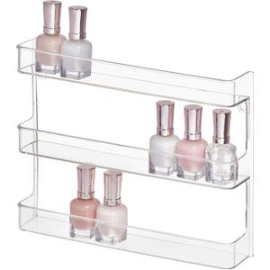 iDesign Hanging Nail Polish & Cosmetics Organizer, The Clarity Collection  8.78" x 2.02" x 11.07", Clear