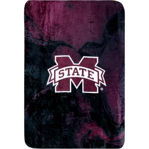 College Covers Everything Comfy Mississippi State Bulldogs Color Swept Soft Throw Blanket, 30" x 40"