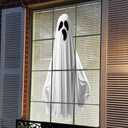2 x Halloween Ghost Window Clings for Glass 1 Sheets Ghost Window Decals Spooky Window Stickers Reusable Windows Cling for Halloween Fall Party Supplies Home School Office Glass Decorations