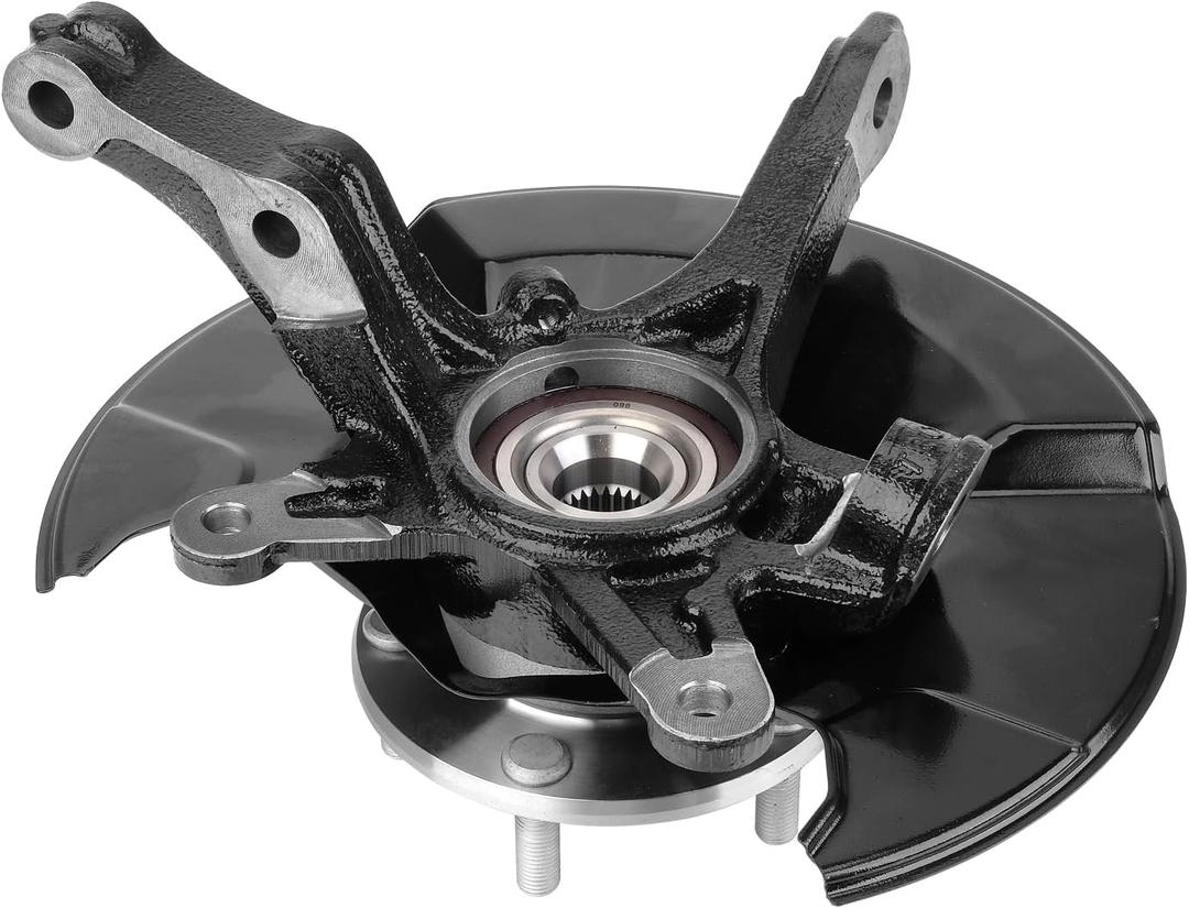 Front Steering Knuckle & Wheel Bearing Hub Assembly Compatible with Honda Civic 2012-2016 1.8L, Right Passenger Side Replaces # 51211-TR3-Y00,51211-TR0-A00,LK098