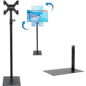 lesolar TV Floor Stand for 12 to 42 inch TVs Tilting Free Standing TV Mount VESA Stand with Height Adjustable and 360 Degree Swivel Floor TV Stand for Bedroom Living Room Corner