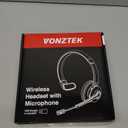 Wireless Headset, Bluetooth Headphones with Microphone Noise Canceling & Mute, Trucker Bluetooth Headset with USB Dongle for Cell Phone Computer Zoom Meetings Office Remote Work Call Center