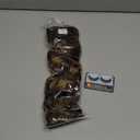 Aisaide Clip in Hair Extensions, 4PCS 16 inch Curly Hair Extensions Short Soft Natural Hairpiece Lace Weft Curly Wave Clip Ins Extensions Invisible for Women,Chocolate Brown with Light Honey Blonde