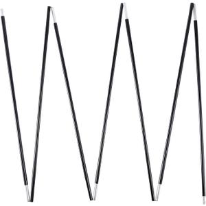 Aluminum Tent Poles Replacement, Black Pre-Assembled Tent Pole, 7001 T6 Heated Camping Tent Rod (9ft 1.3 in 1 Pole)