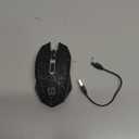MELOGAGA Bluetooth Wireless Gaming Mouse, 2.4G Cordless RGB Rechargeable PC Game Mouse, Black