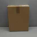 MyGift 15 Inch Large Rustic Brown Solid Wood Decorative Storage Box with Rope Carrying Handles, Country Style Wooden Crate, Farmhouse Pallet Design Open Top Bin