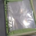 Sticker Storage Organizer Binder A5 Sticker Book Collecting Album Reusable Sticker Collection Book with Pocket Zipper Sticker Holder Keeper Book for Adult Collecting Sticker (green)