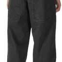 Plaid&Plain Men's Hip Hop Baggy Jeans Casual Wide Leg Y2k Skateboard Vintage Denim Pants Streetwear (Black)