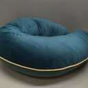 Legendary Valari Pillow | Reading, Gaming, & Crochet Support Pillow | Ergonomic Arm Pillow for Adults with a Breathable, Machine-Washable Cover | Computer Pillow Made with Dacron Filling, Green & Blue