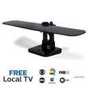 Philips Wing Mobile TV Antenna, Indoor Outdoor Attic Mount, Perfect for Tailgating and Camping, Long Range Antenna, Supports 4K 1080P VHF UHF, Compact Design, Smart TV Compatible, Black, SDV8412B/27