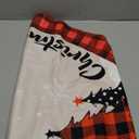 Christmas Tree Skirt 48 Inch Red Rustic Xmas Tree Skirts Mat with Snowflake Design for Merry Christmas Xmas Holiday Party Decorations Indoor Outdoor