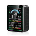 Air Quality Monitor Indoor, 10-in 1 Smart Air Quality Tester | CO2 | TVOC | HCHO | Temp | AQI | PM0.3-1 Detection Suitable for Home, Cars, Plants, Pets and Hotels -Black